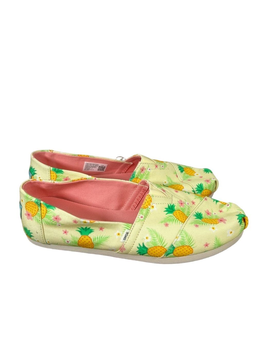 TOMS NEW Women's Alpargata Pineapple Slip On Shoe Size 9.5 #332A
